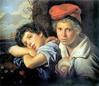 Неаполитанские мальчики-рыбаки. 1829 Х.