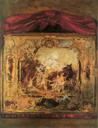 Эскиз театрального занавеса, 1894