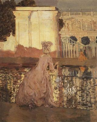 Дама у бассейна, 1896 - Константин Сомов