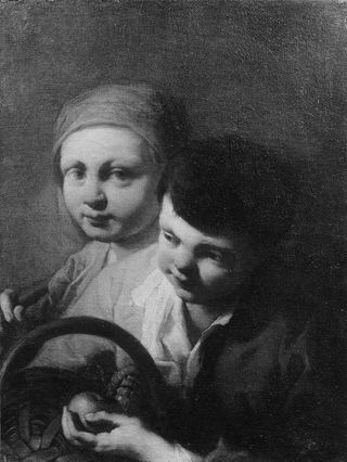 Два крестьянских мальчика с корзиной