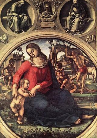 Мадонна с младенцем и пророками, 1490