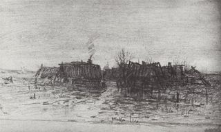 Забытая деревня, 1873 - Архип Куинджи