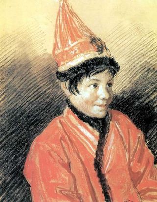 Калмычка Баяуста. 1812-13. Б. розовая