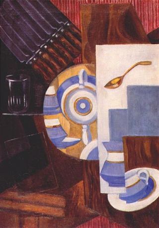 Сервант с посудой, 1915 - Ольга Розанова