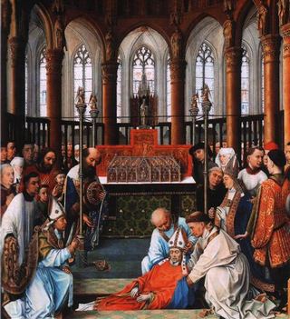 Эксгумация святого Губерта, 1437 - 1440