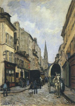 Главная улица в Аржантее, 1872