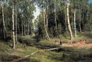 Ручей в берёзовом лесу 1883 105х153