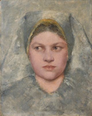 Этюд головы девушки из Хань, 1883