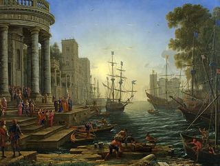 Морской порт с посадкой святой Урсулы, 1641