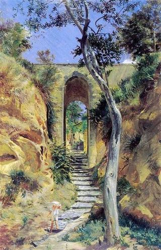 Мост в Вико, 1858 - Николай Ге