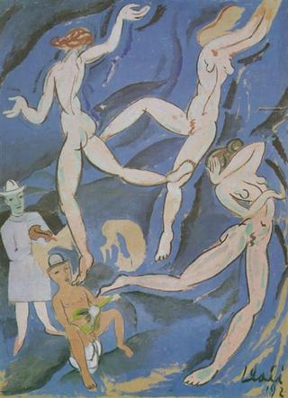 Сатирическая композиция («Танец» Матисса), 1923