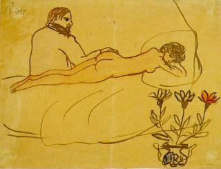 1902 Nu couchВ et Picasso assis