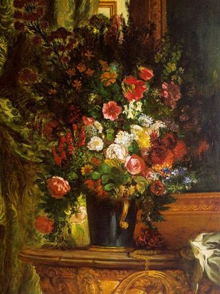 Ваза с цветами 1848-1850 х/м