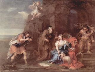 Просперо и Миранда из «Бури» Уильяма Шекспира, c.1728
