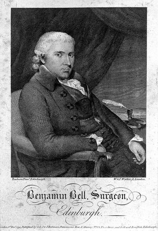Бенджамин Белл. Линейная гравюра У. и Дж. Уокеров, 1791 г., по мотивам Х. Реберна.