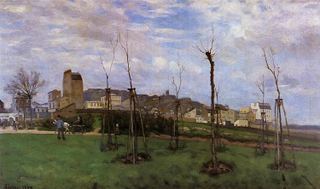 Вид на Монмартр со стороны Cite des Fleurs, 1869