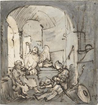 Святой Петр освобождается из тюрьмы, 1649