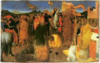 Сожжение еретика, c.1423 - c.1426 - Сассетта (Стефано ди Джованни)