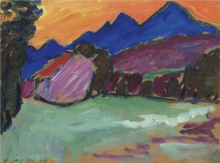 Красный вечер - Голубые горы, 1910