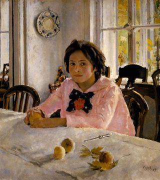 Девушка с персиками, 1887