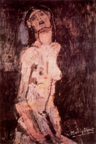 Страдающая обнаженная, c.1909