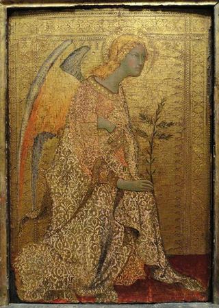 Ангел Благовещения, 1333 - Симона Мартини