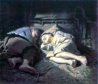 Спящие дети. 1870 Х.