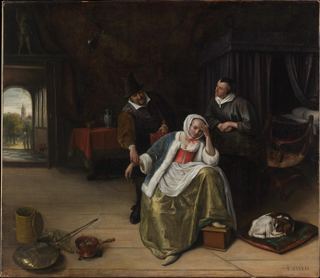 Влюбленная девушка, c.1660
