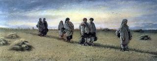 Возвращение жниц с поля в Рязанской губернии. 1874 Х.