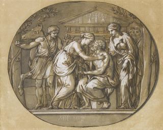 Эдип в Колонносе перед храмом Евменид, 1763