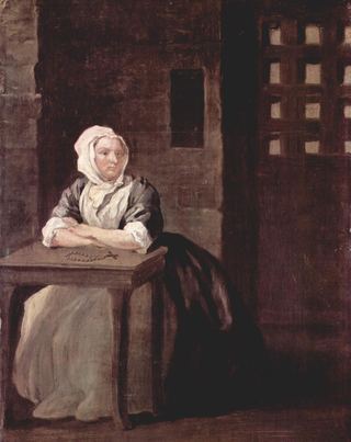 Портрет Сары Махолм в тюрьме, 1733