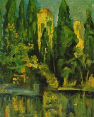 Башня церкви Вилабертрин, 1918 - 1919