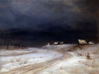 Зимний пейзаж. 1880-1890-е