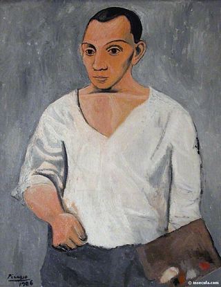 1906 Autoportrait Е la palette