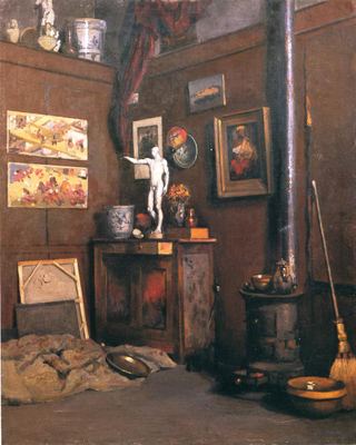 Интерьер студии, c.1872 - c.1874