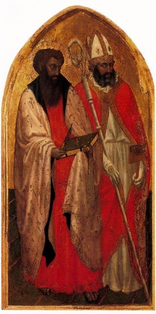 Святой Ювенал Триптих. Левая панель, c.1422