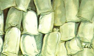 Эскиз декорации к балету «Сакос дель Молинеро», 1949