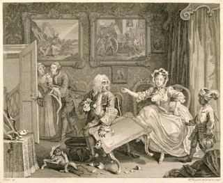 Путешествие блудницы, пластина 2, 1732