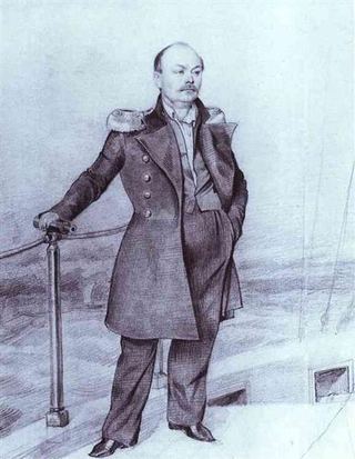 С. Д. Шишмарев на  борту корабля, 1849 - Павел Федотов