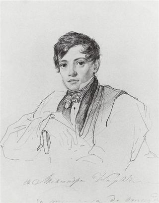 Портрет Александра Брюлова, 1826 - Карл Брюллов