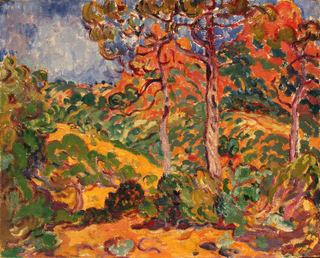 Солнце сквозь деревья, c.1908 - c.1909