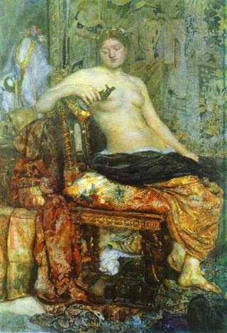 Натурщик в обстановке эпохи Возрождения, 1883 - Михаил Врубель