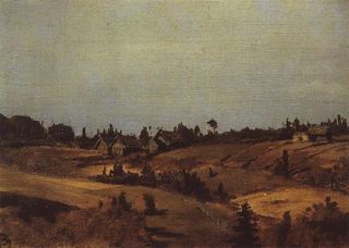 Деревня Гора Окулова, c.1865 - Василий Поленов