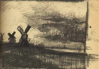 Мельницы в окрестностях Дордрехта, 1877