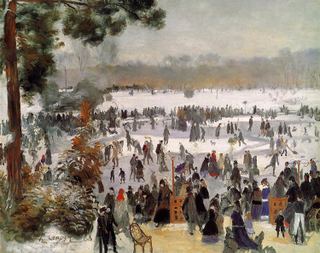 Конькобежцы в Булонском лесу, 1868