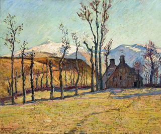 Коттеджи среди пейзажа, 1896