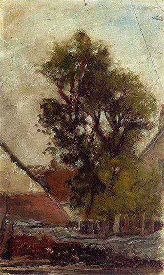 Дерево во дворе фермы, 1874