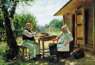 Варка варенья, 1876 - Владимир Маковский