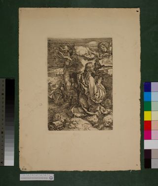 Репринт картины Альбрехта Дюрера «Христос на Елеонской горе», 1515 год.