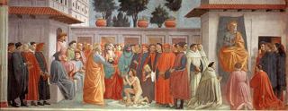 Воскрешение сына Теофила и святого Петра на престоле, 1427